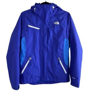 The North Face Women’s Purple Blue HyVent 3-In-1 Lined Hooded Jacket Sz S